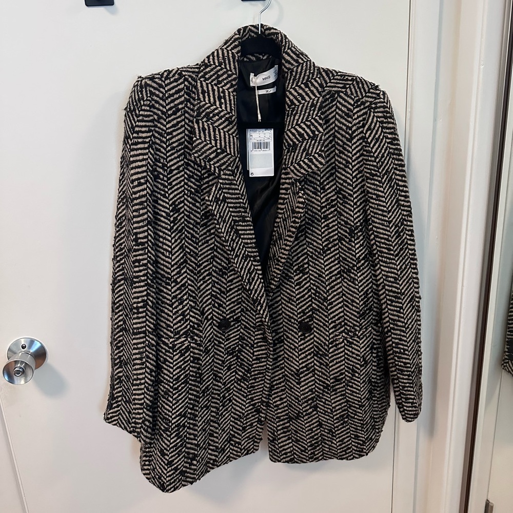 Mango fishbone blazer